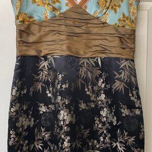 Phoebe Couture Brocade Multi Colored Dress